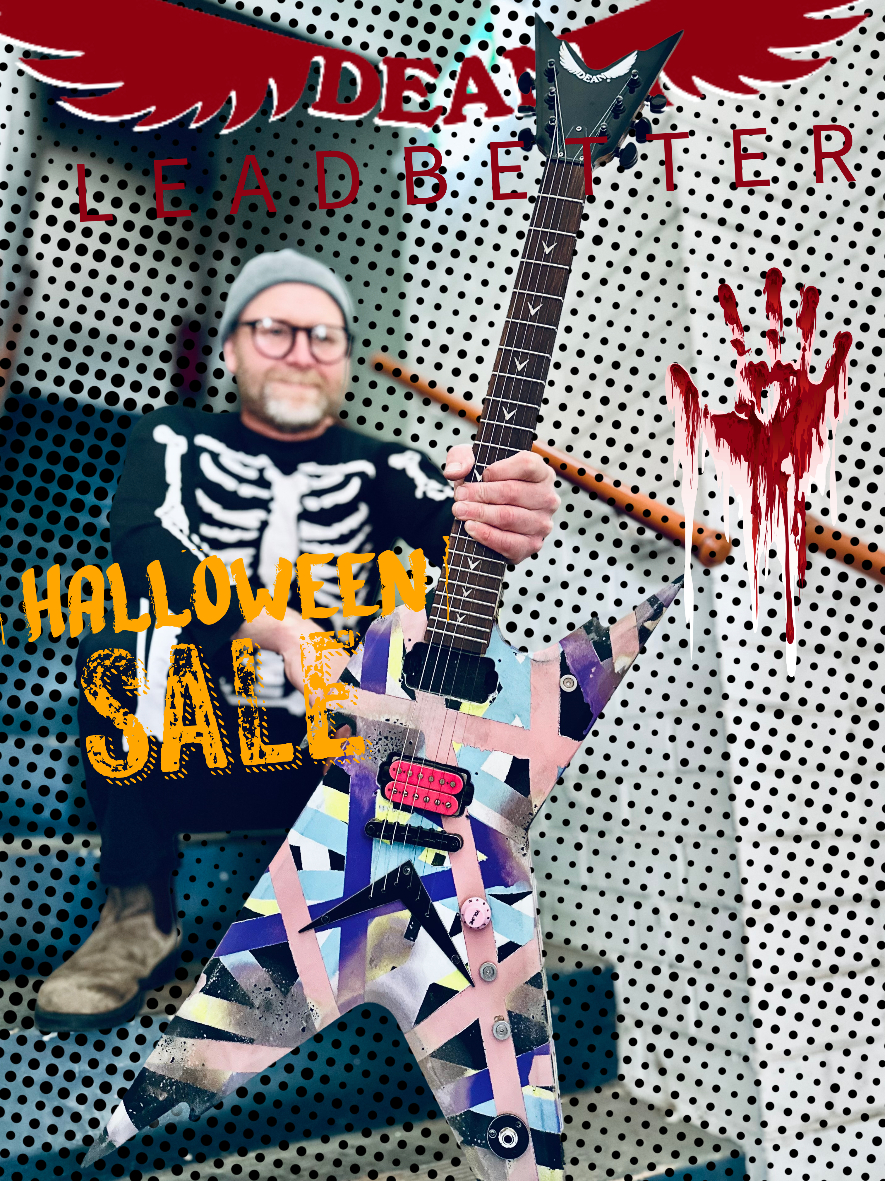 Dean | Leadbetter Rabid Dog Relic | Razorback X Custom | EVH on ACID relic’d finish