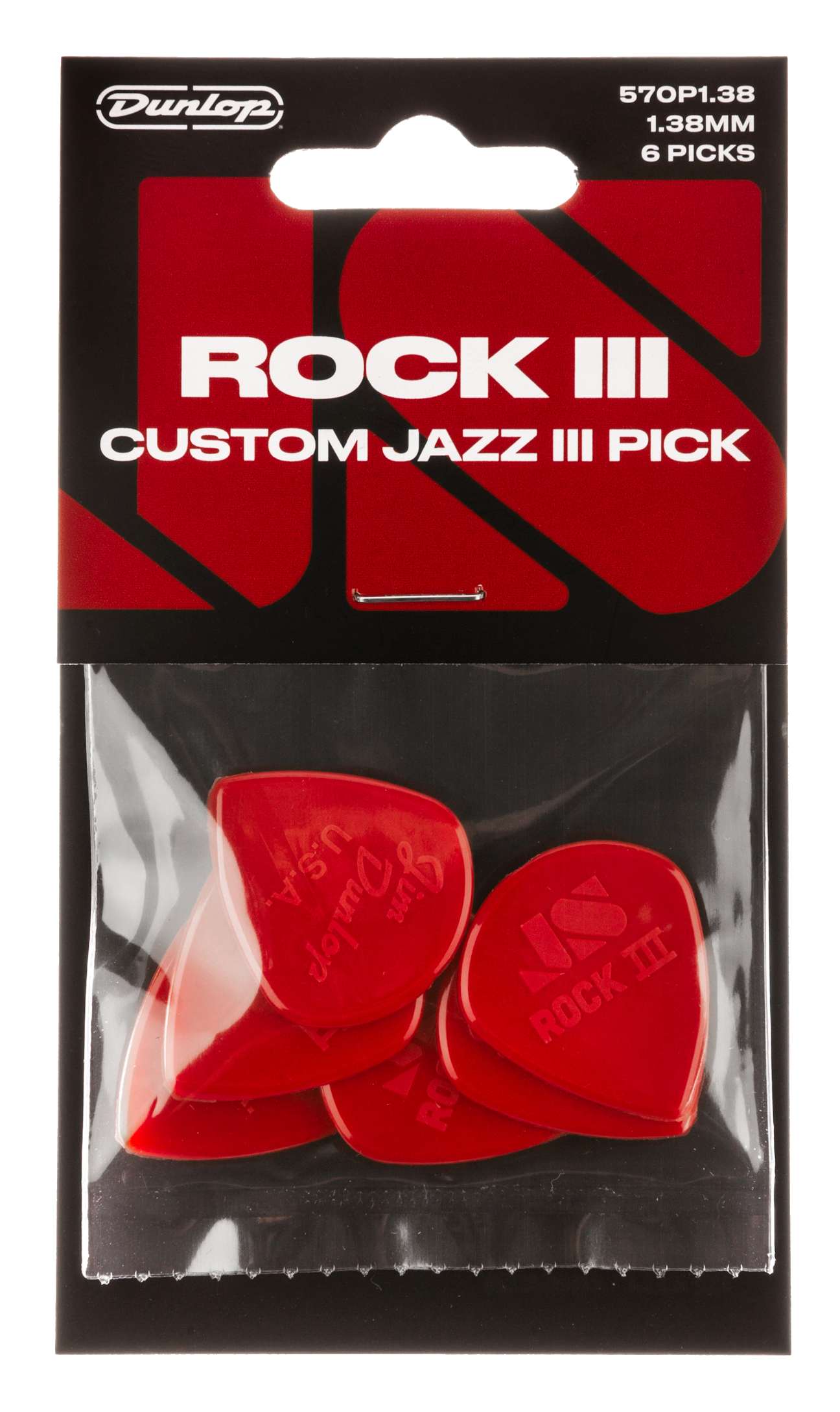 JIM DUNLOP | JPRJ3 | ROCK III Nylon Player’s Pick Pack.