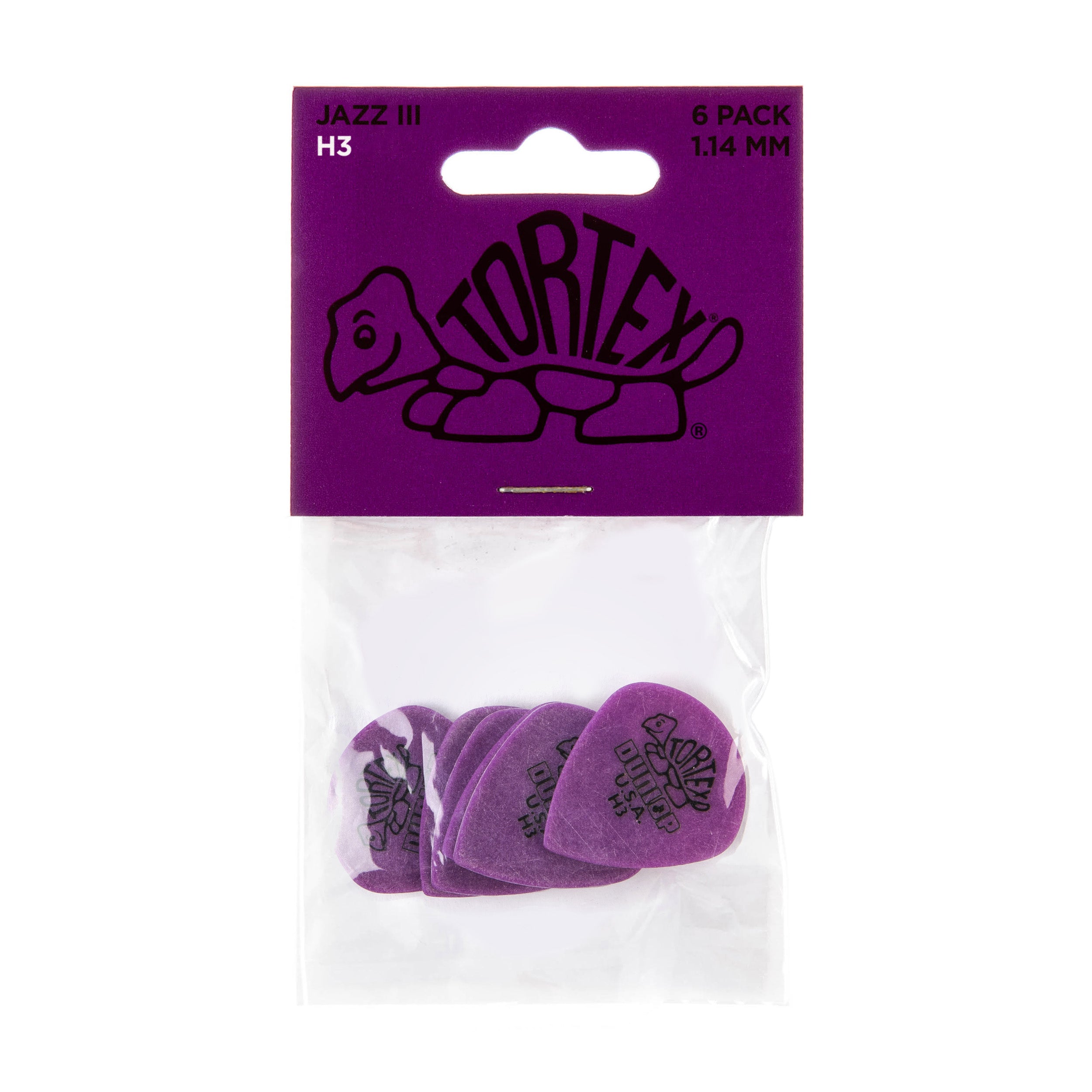 JIM DUNLOP | JPTJH3 | Tortex Jazz III Player’s Pack. Heavy.