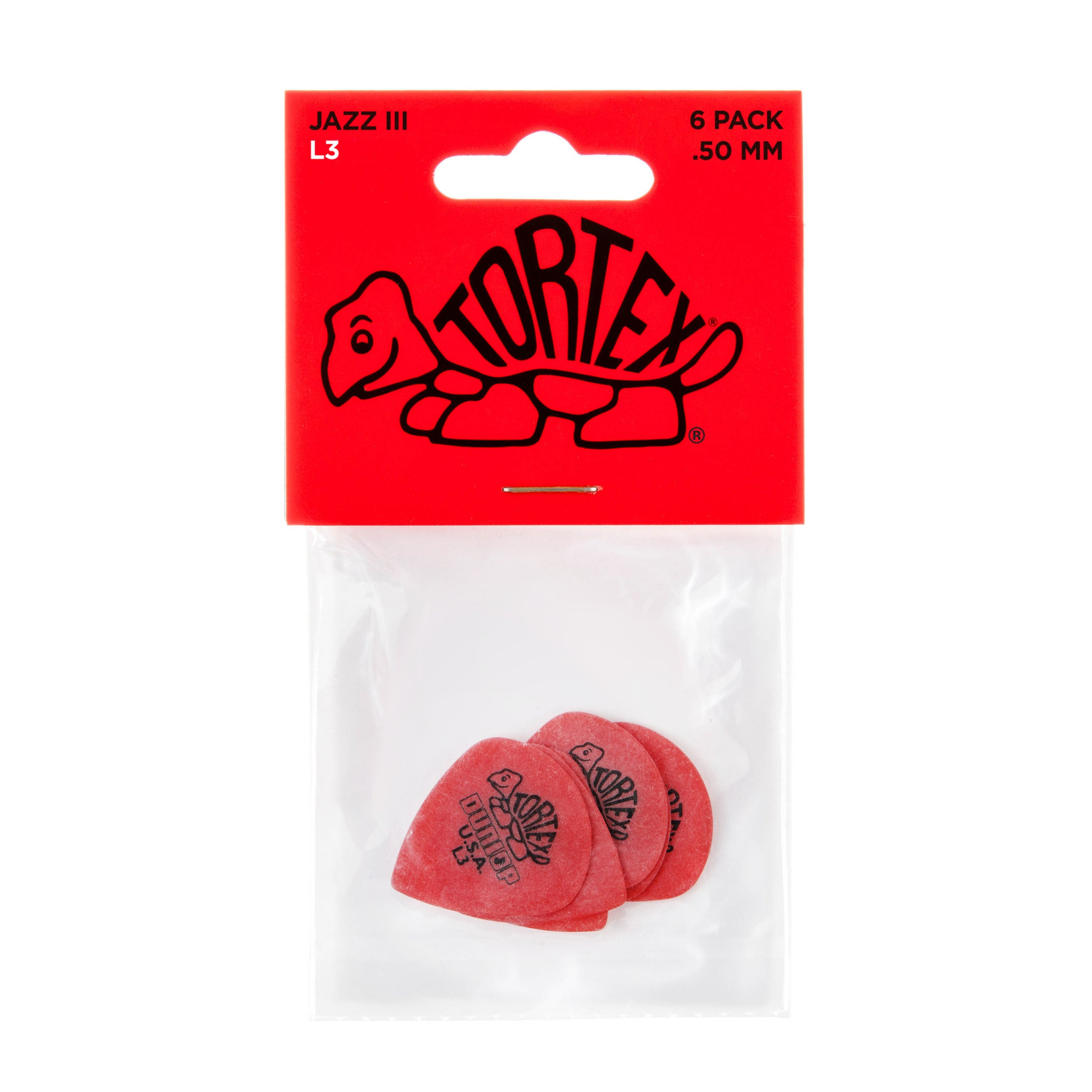 JIM DUNLOP | JPTJL3 | Tortex Jazz III Player’s Pack. Light.