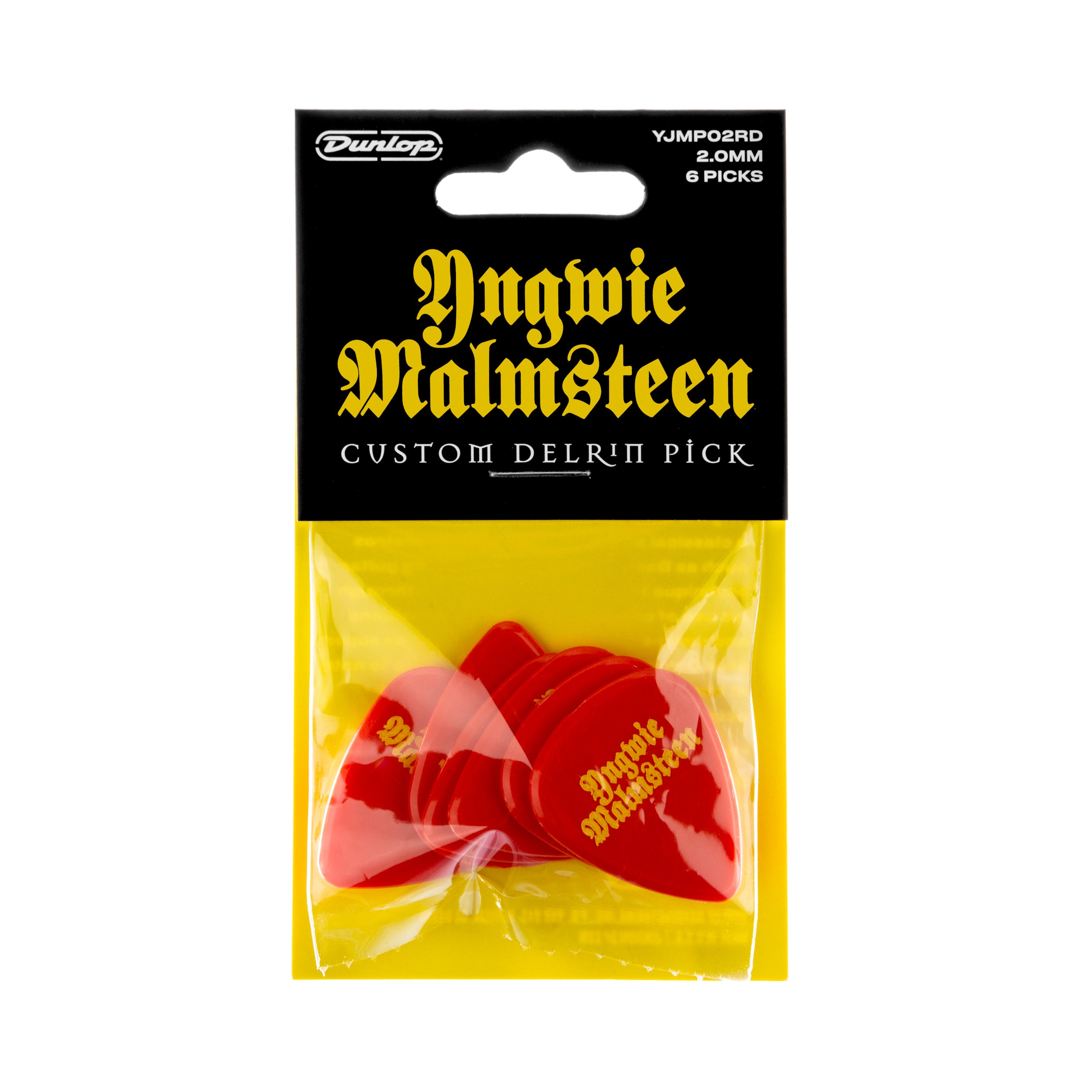 JIM DUNLOP | JPYM02R | Yngwie Malmsteen Red Player’s Pick Pack.
