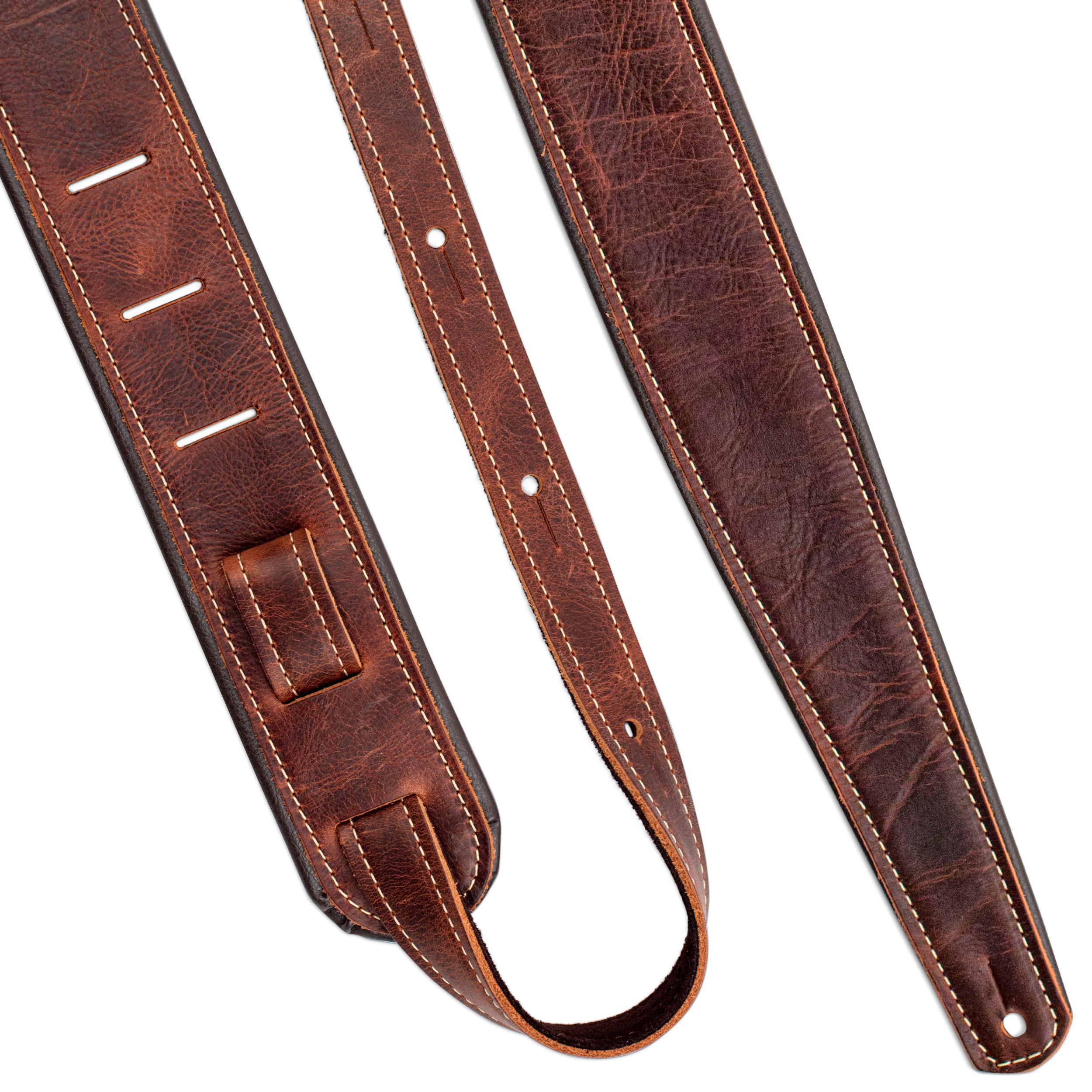 LM | LMX372 | Premier Leather Guitar Strap