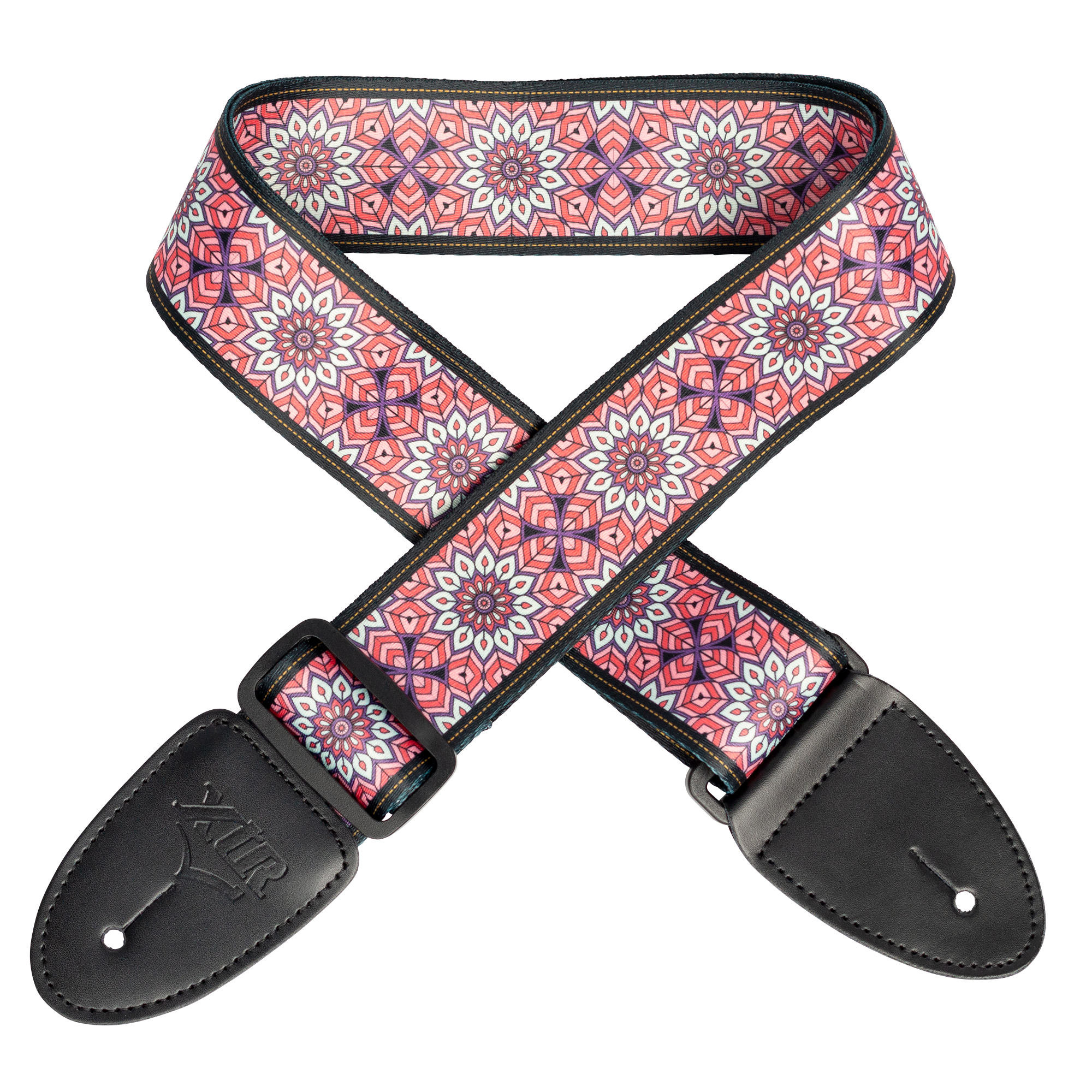 XTR | LS401 | Guitar Strap. Pink/blue.