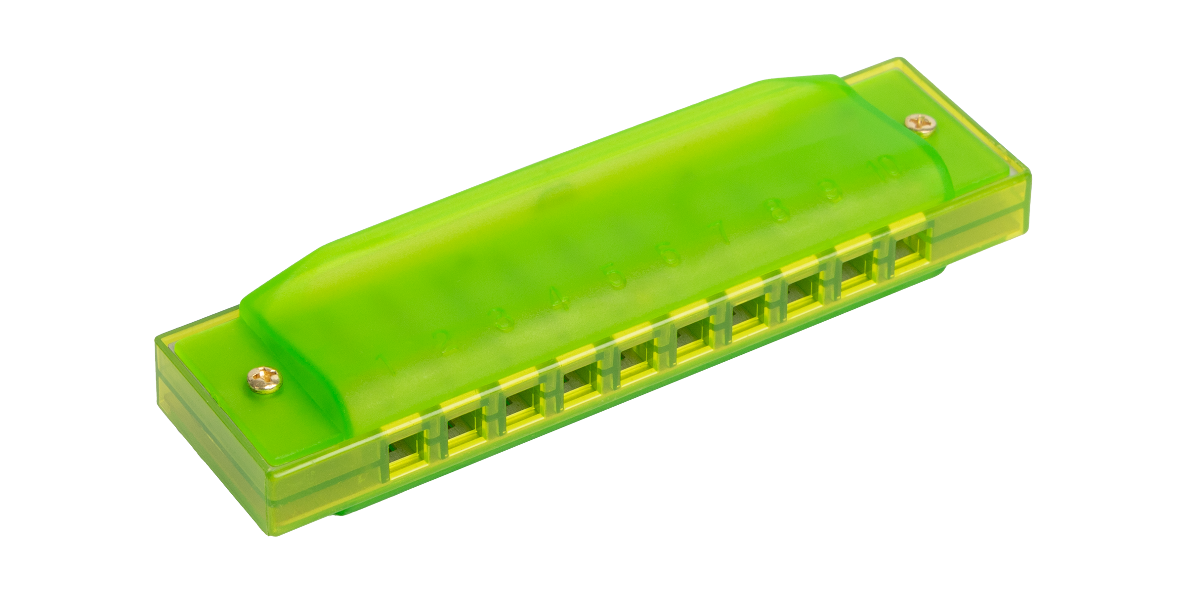Bryden | M80CGN | Transparent harmonica. Green.