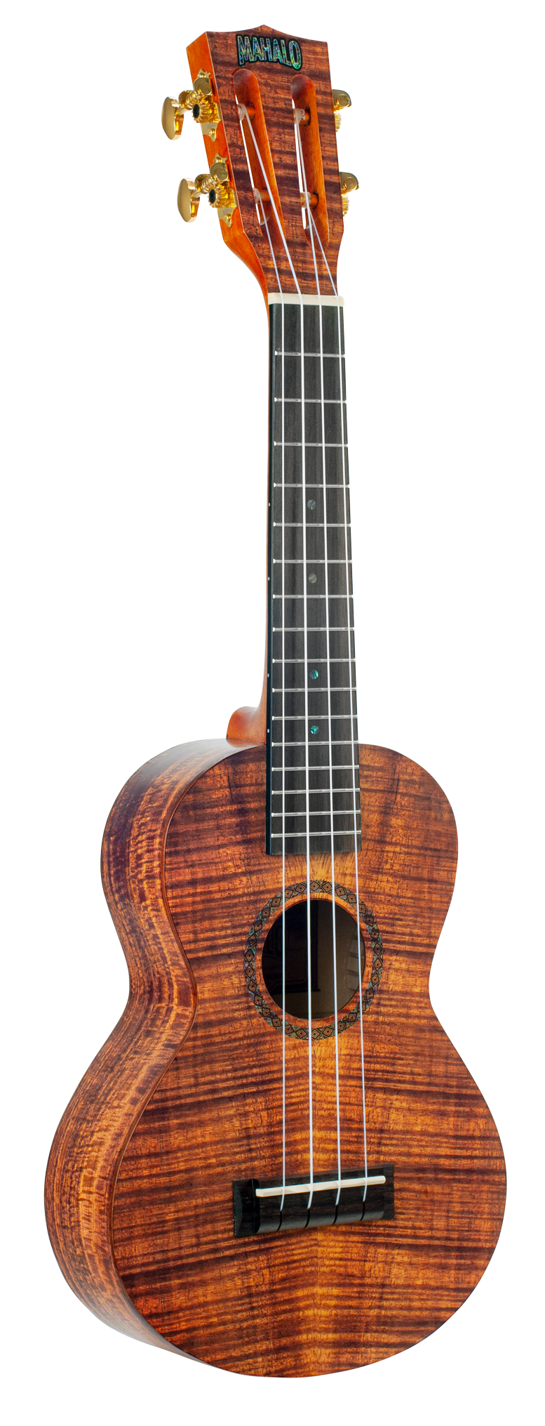 Mahalo | MA2KA | Concert ukulele. Photo flame 