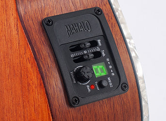 Mahalo | MEQ2 | 2 Band EQ with LED chromatic tuner display.