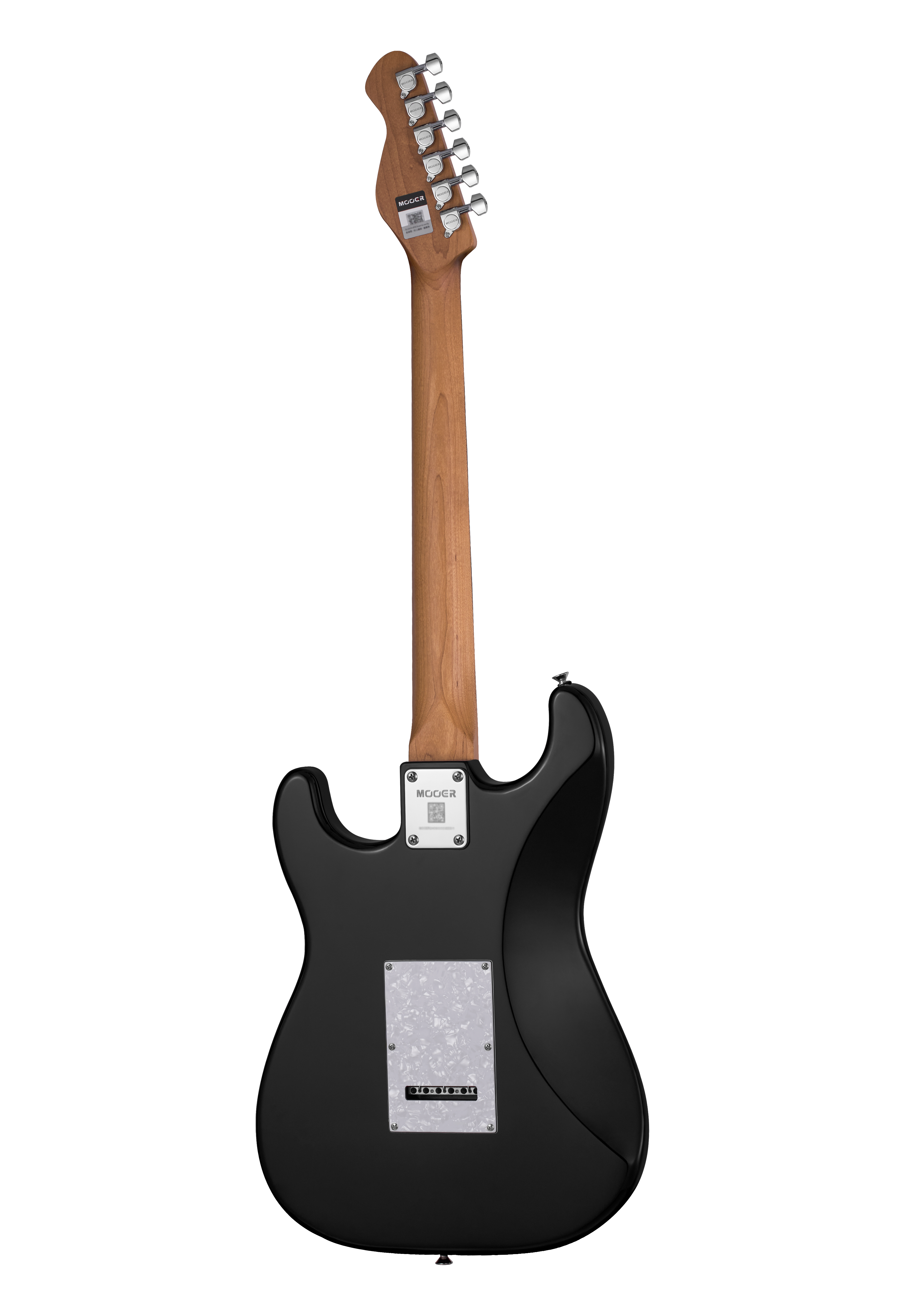 Mooer | MSC10 PRO | S Style Electric Guitar | Black with White Guard