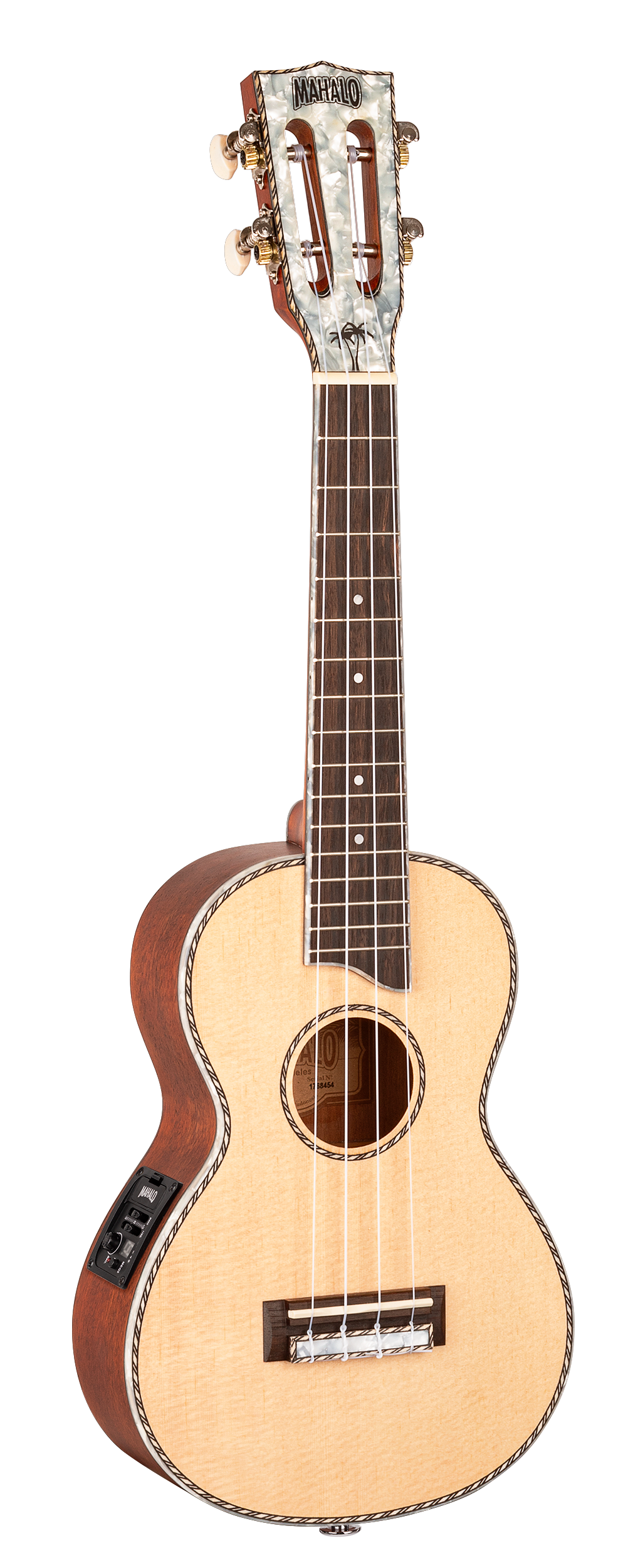 Mahalo | MZHA1 | Ukulele Wall Hanger. Smiley face.