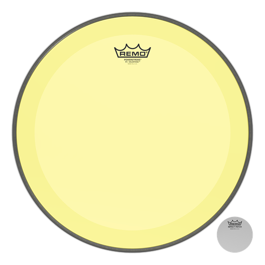 Remo | P3-1316-CT-YE | Bass Drum Head