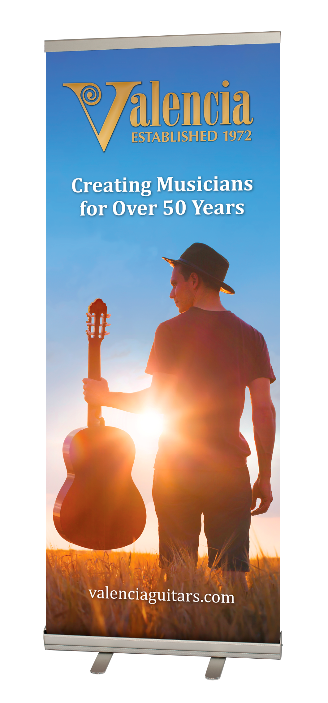 Valencia | PUBVAL50 | 50th Anniversary Pull Up Banner.