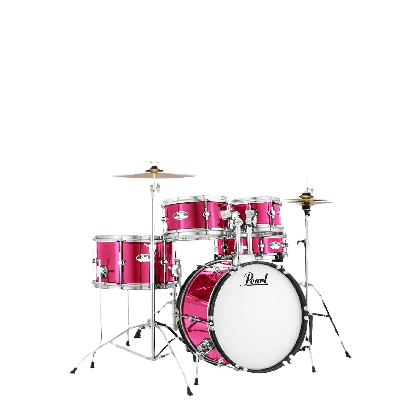 Pearl | Roadshow Junior | 5 Piece Drum Kit w/Cymbals | Pink