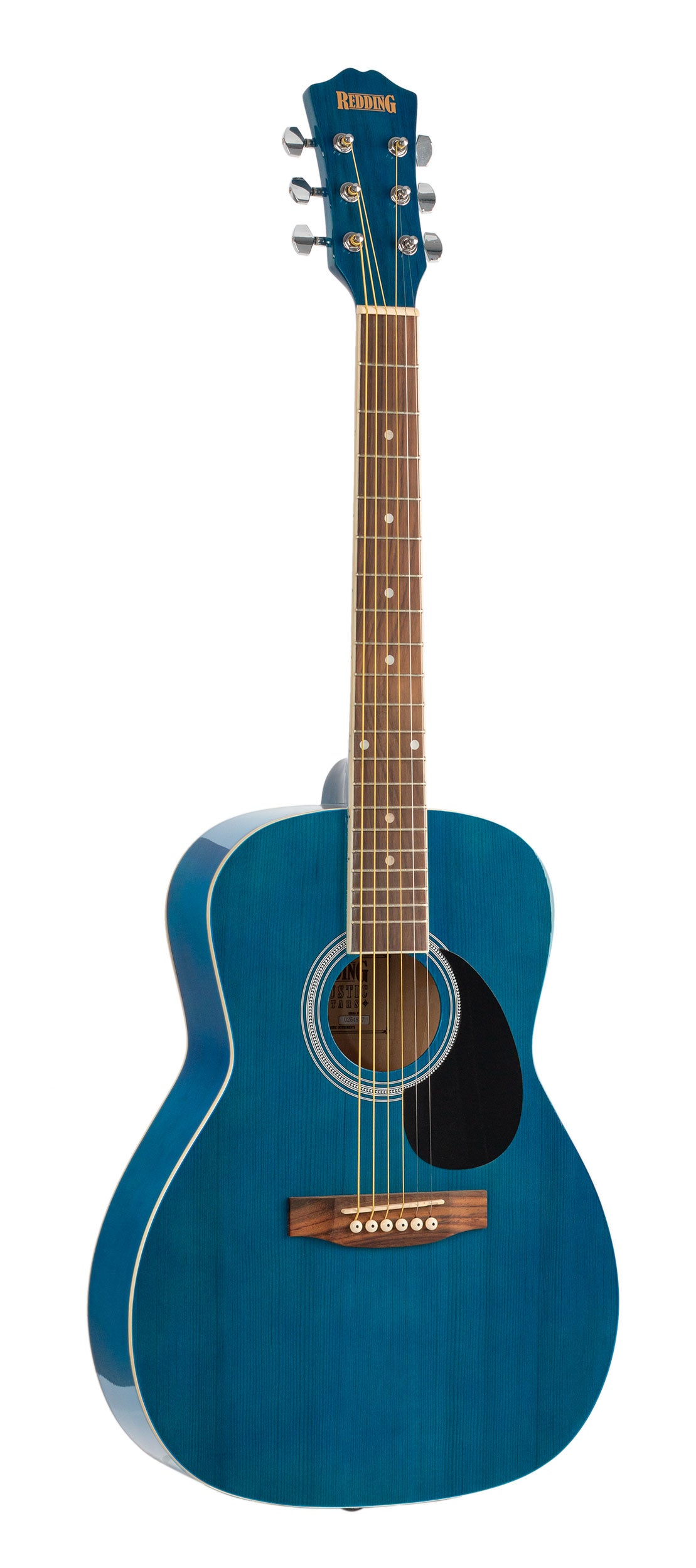 Redding | RED34TBU | 3/4 Travel Guitar | Transparent Blue