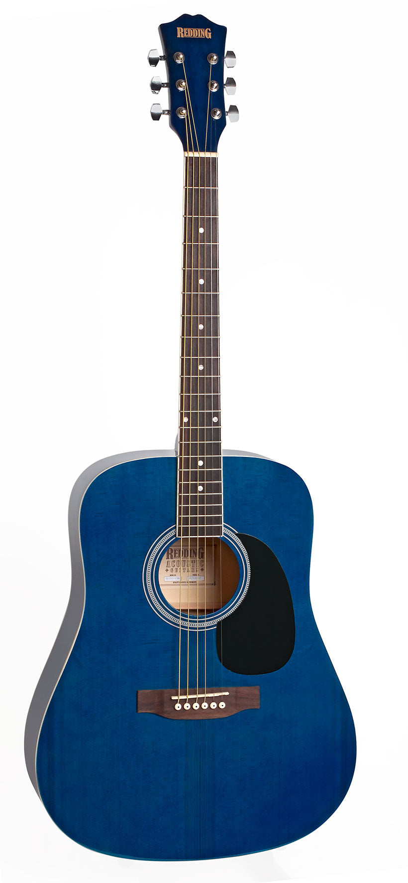 Redding | RED50PKTBU | Dreadnought Guitar Package | Transparent Blue