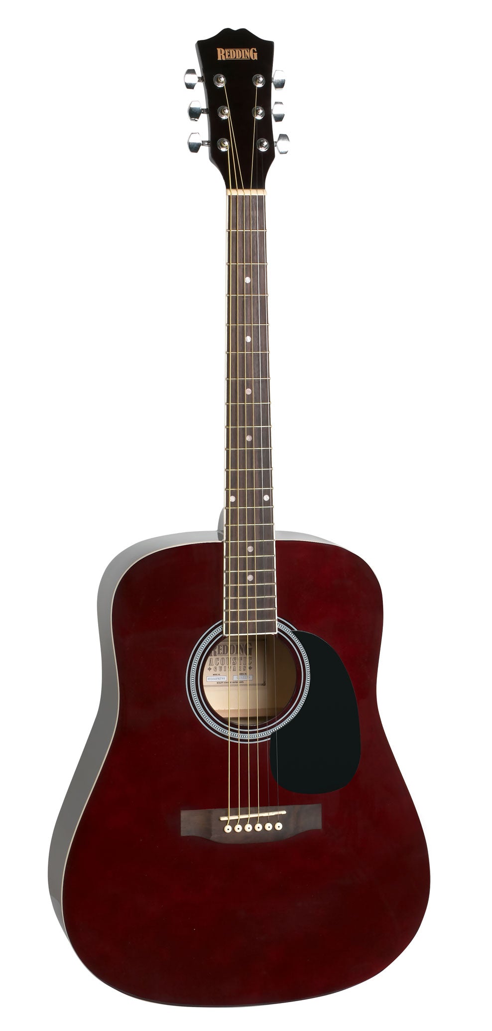 Redding | RED50PKTWR | Dreadnought Guitar Package | Transparent Red