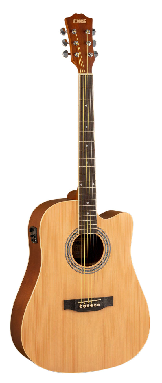 Redding | RED60CENS | Dreadnought Electric/Acoustic Guitar | Natural