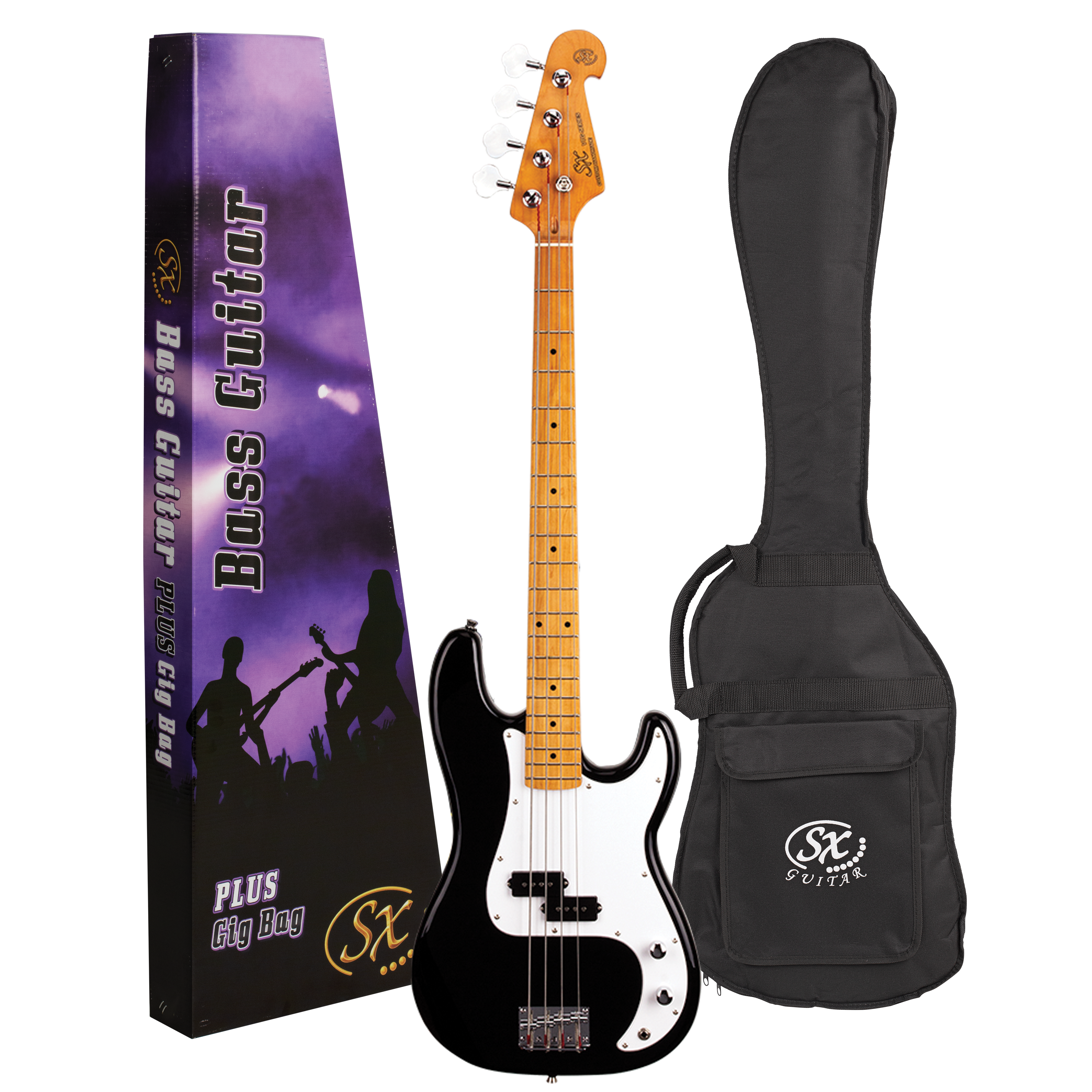 SX | VEP57B | Vintage style bass guitar.