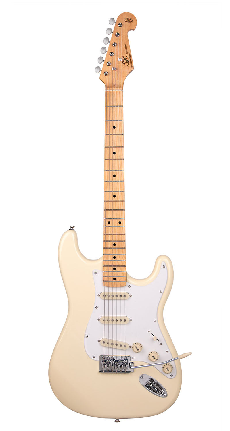 SX | VES57VWH | Vintage style electric guitar. Vintage white.