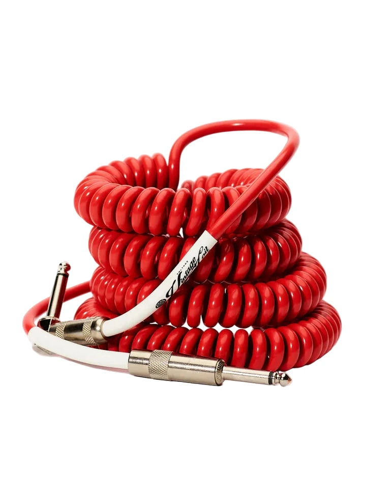 Voltage | Vintage Coil Cable | ST-ANGLE | Red | Australian Made 🇦🇺