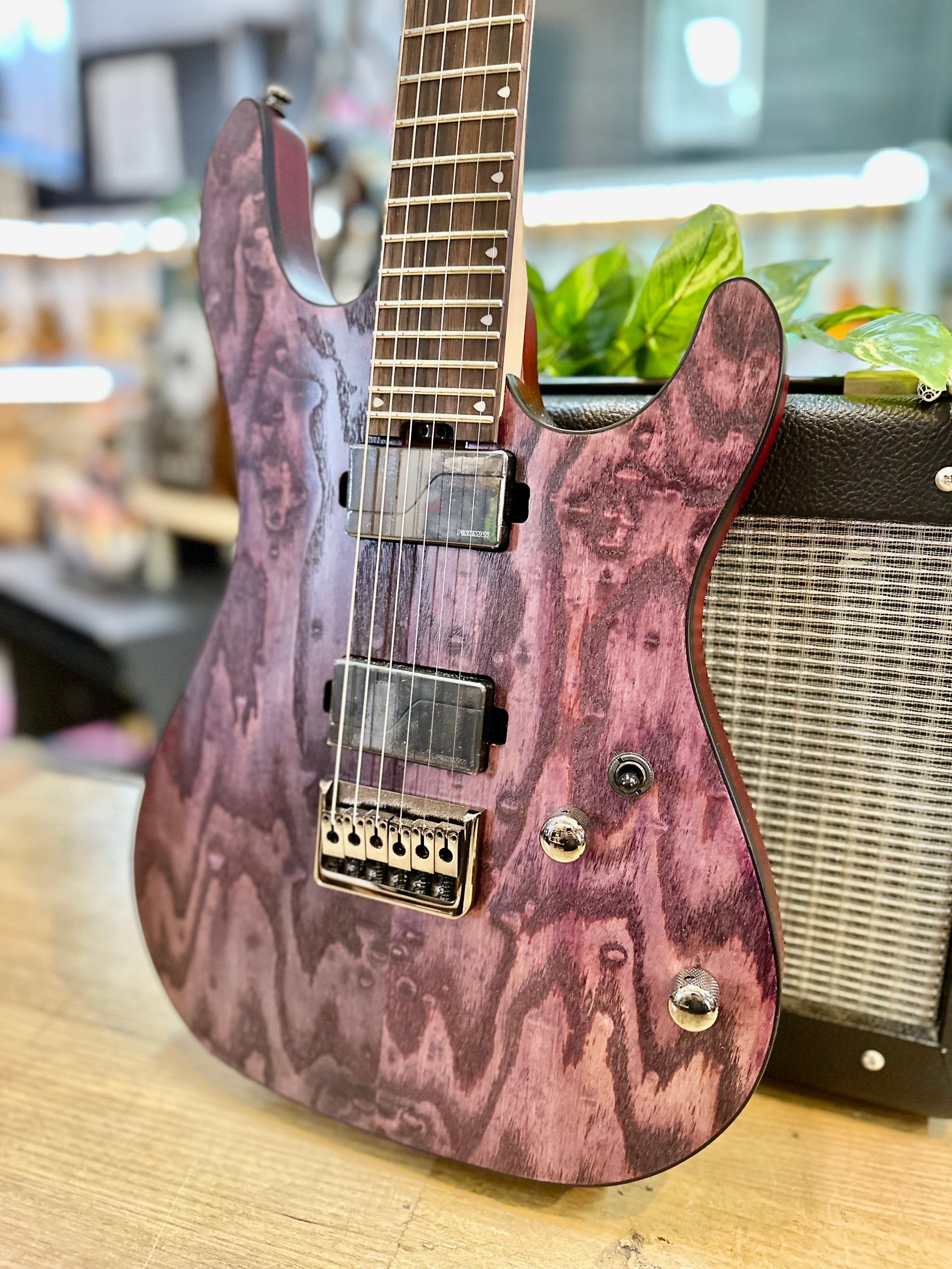 Cort | KX500 ETCHED | Fishman Fluence Pickups | Deep Violet