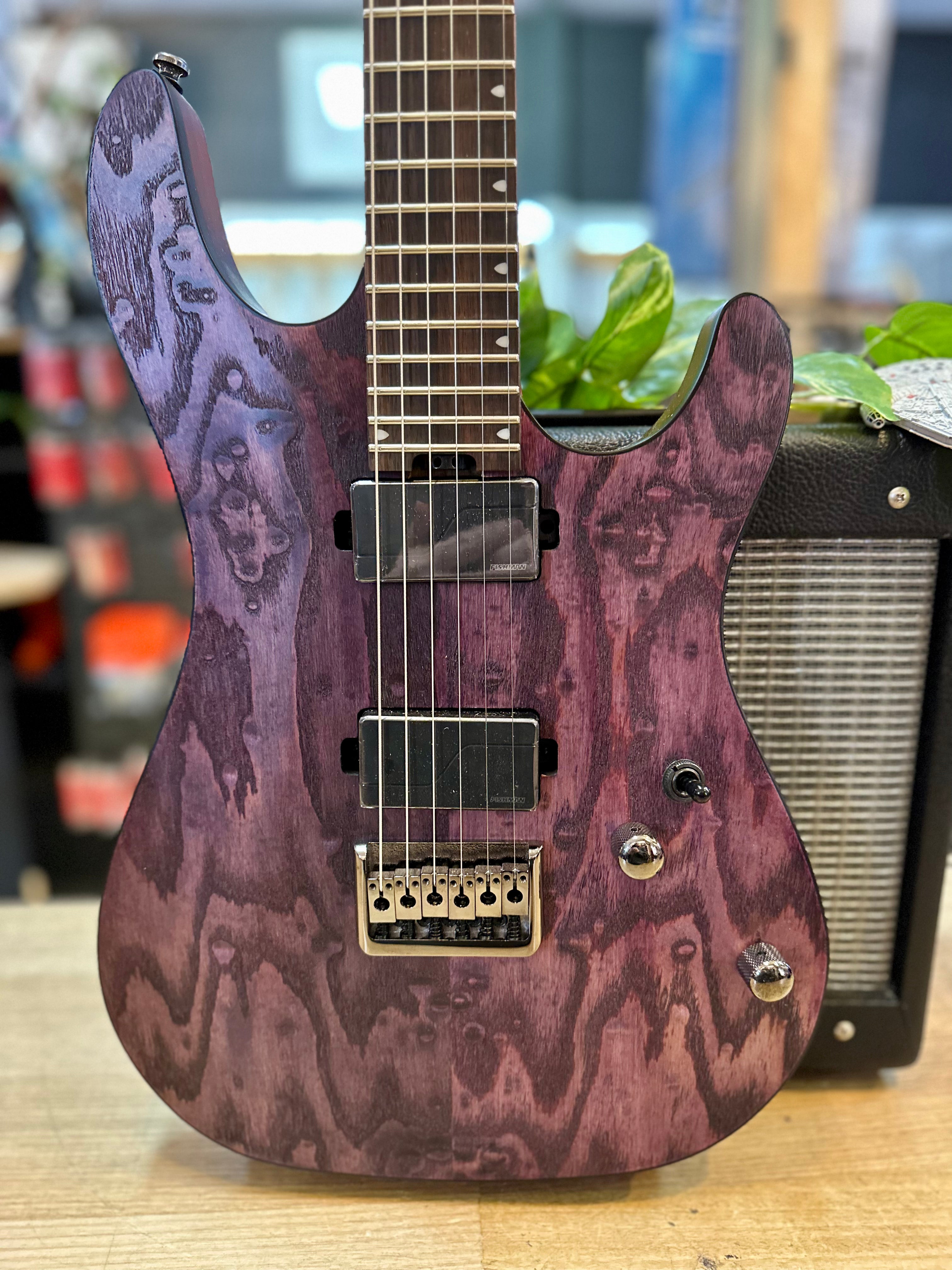 Cort | KX500 ETCHED | Fishman Fluence Pickups | Deep Violet