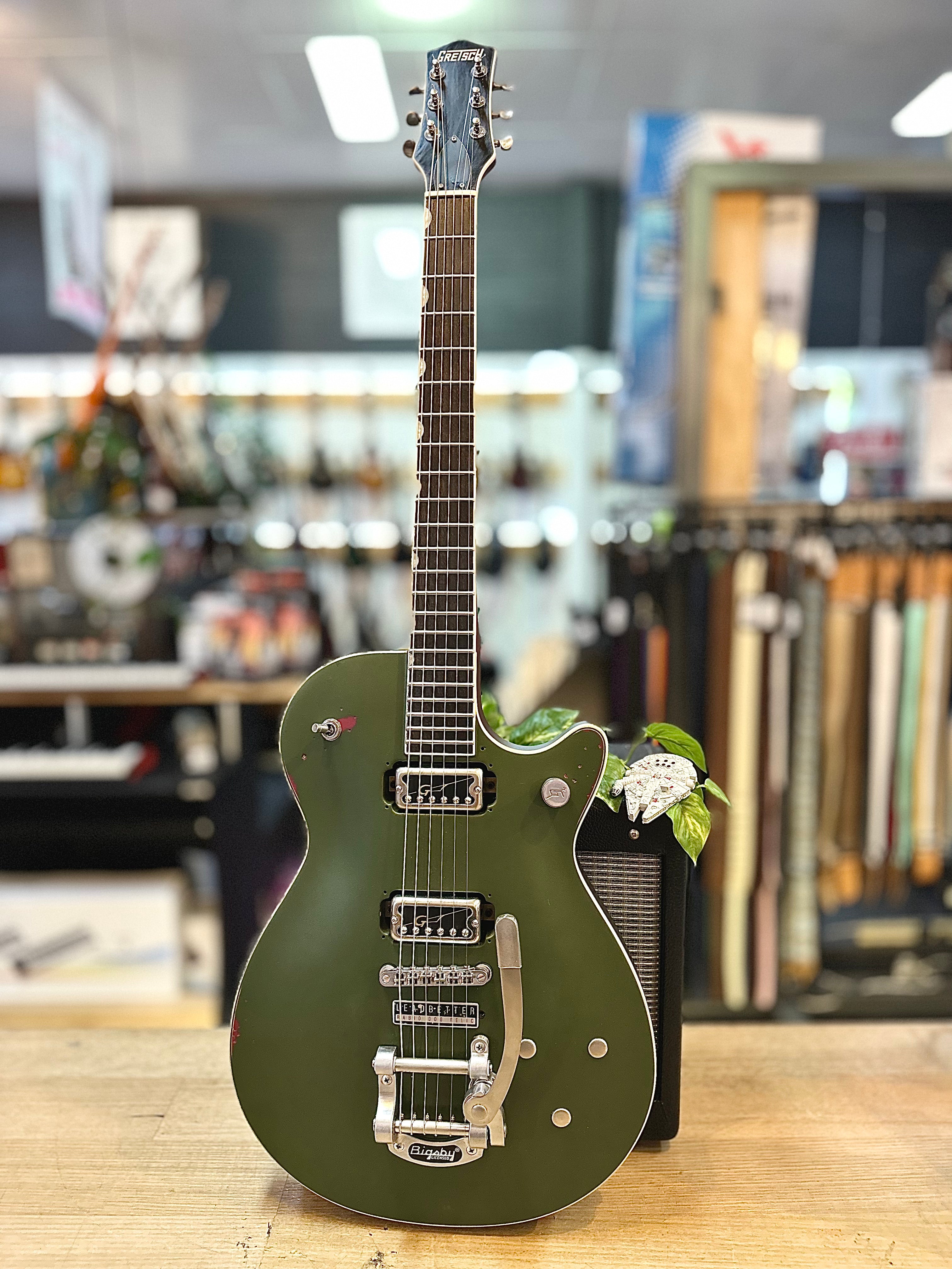 Gretsch | Leadbetter Rabid Dog Relic | Electromatic G5230T | Gretsch HiloTron Single Coil Pickups | Battle Relic Olive Drab | Bigsby