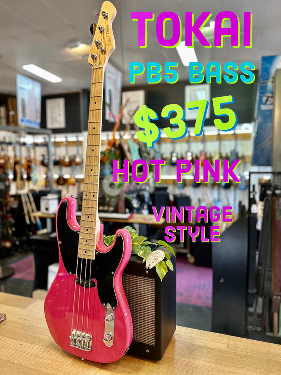 SALE! | Tokai | Legacy | 51 PB Style Bass | Hot Pink