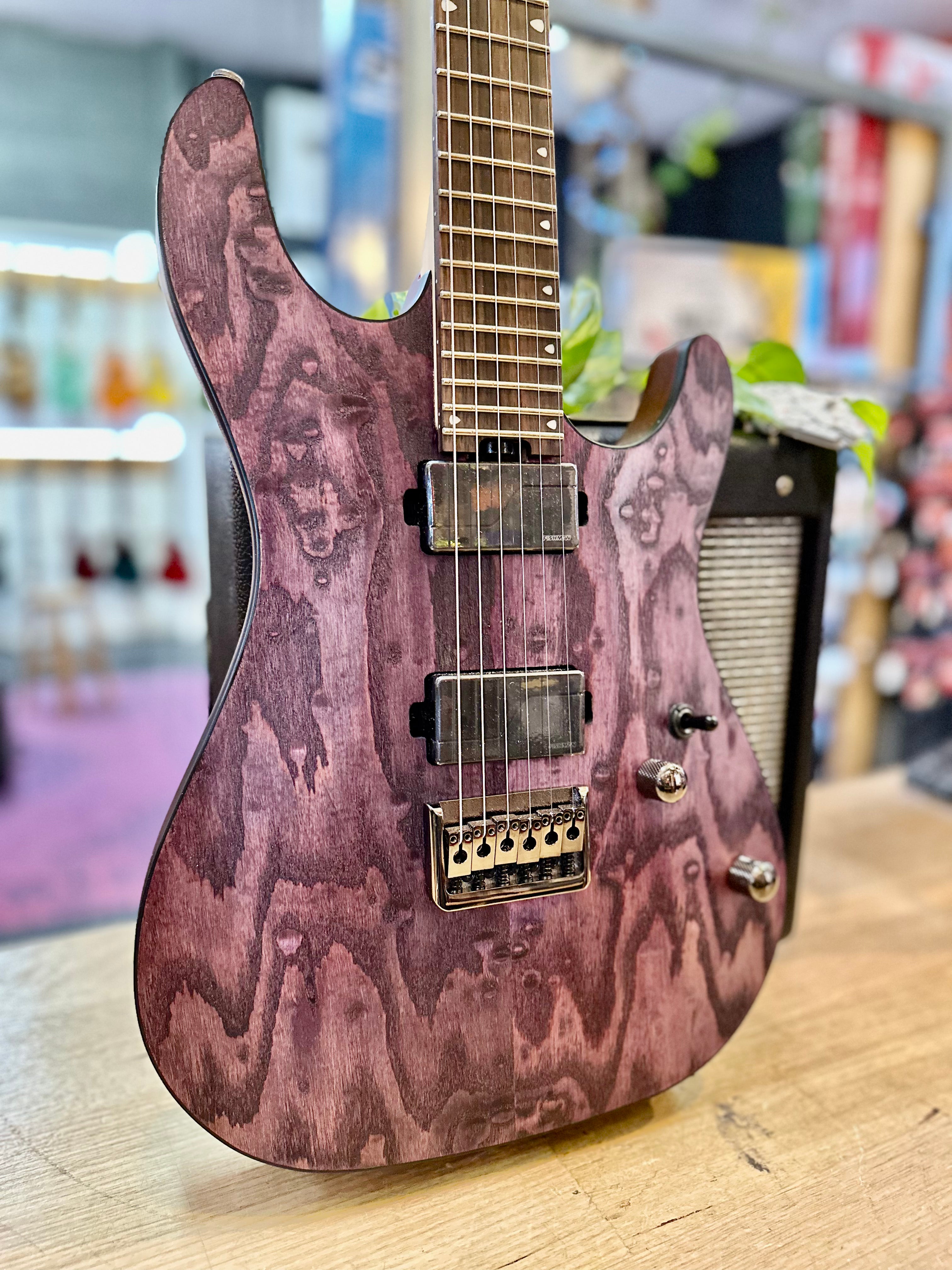 Cort | KX500 ETCHED | Fishman Fluence Pickups | Deep Violet