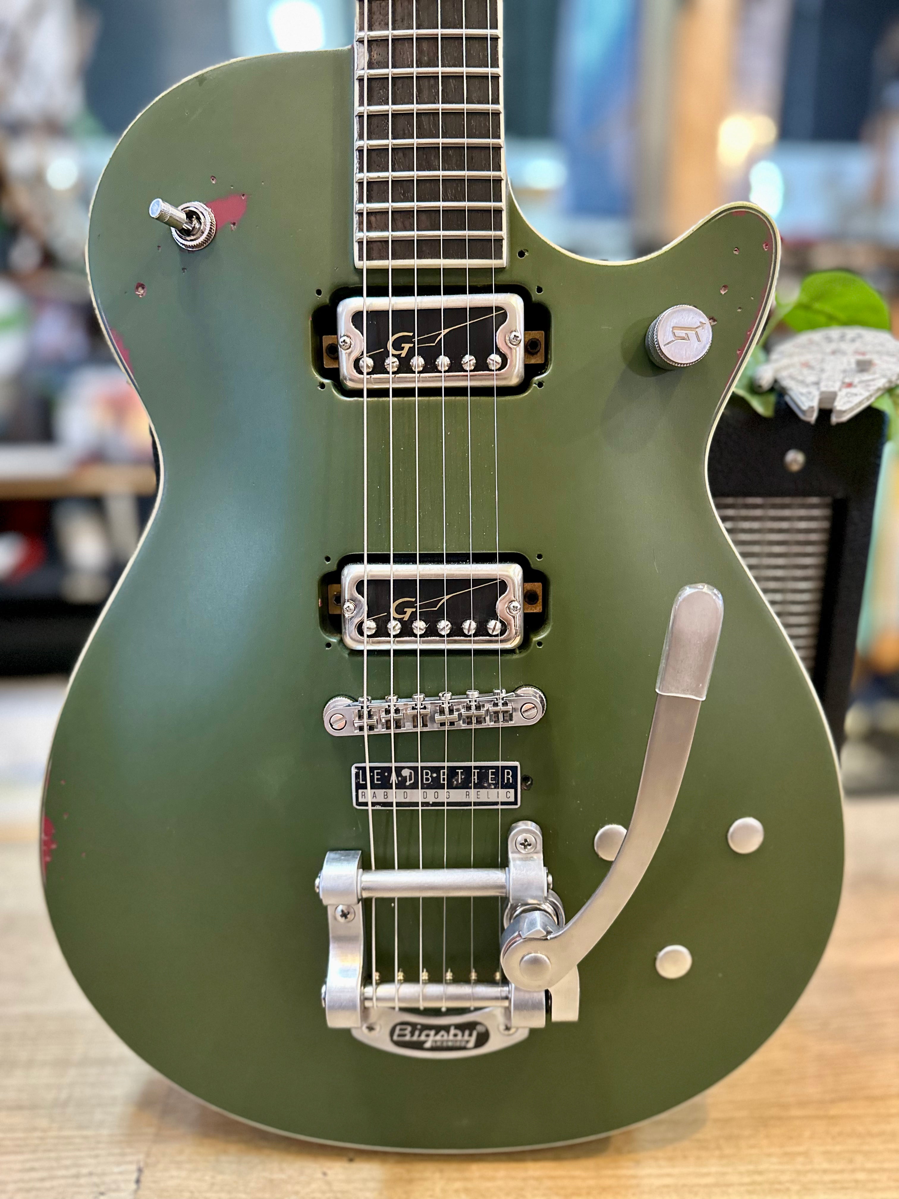 Gretsch | Leadbetter Rabid Dog Relic | Electromatic G5230T | Gretsch HiloTron Single Coil Pickups | Battle Relic Olive Drab | Bigsby