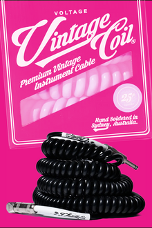  Voltage | Vintage Coil Cable | ST-ANGLE | Black