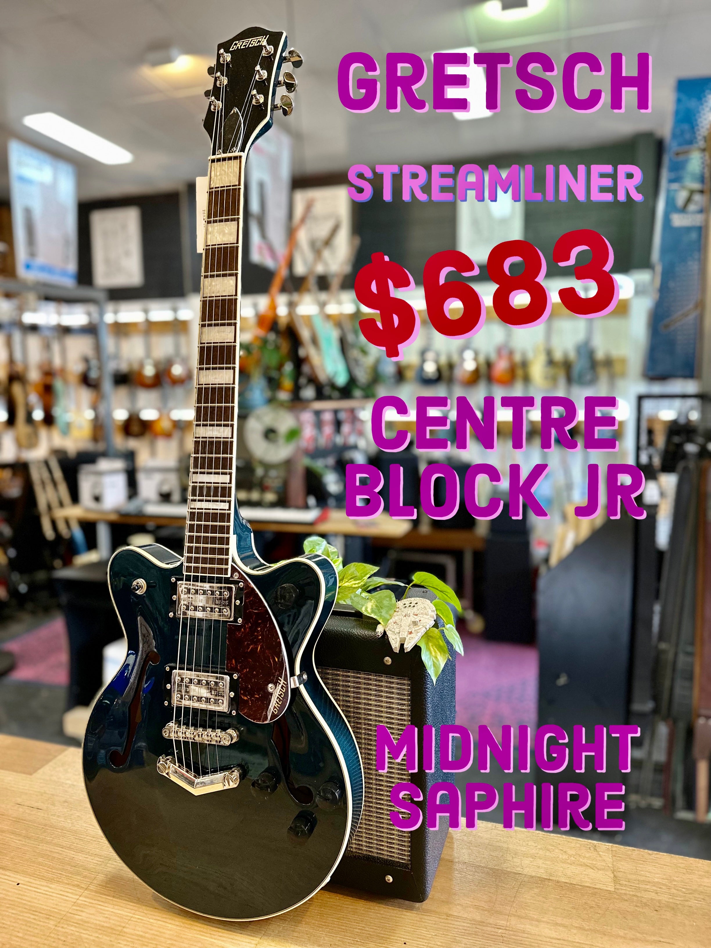 SALE! | Gretsch | G2655 | Streamliner Jr | Midnight Sapphire