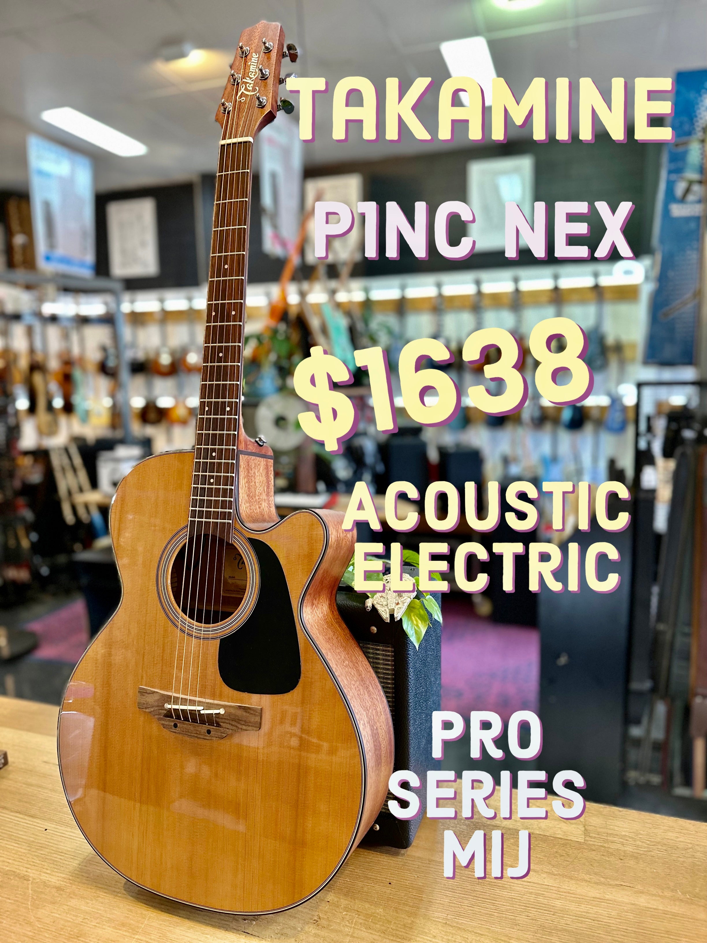 SALE! | Takamine | Pro Series | P1N | NEX Body | Ac/El