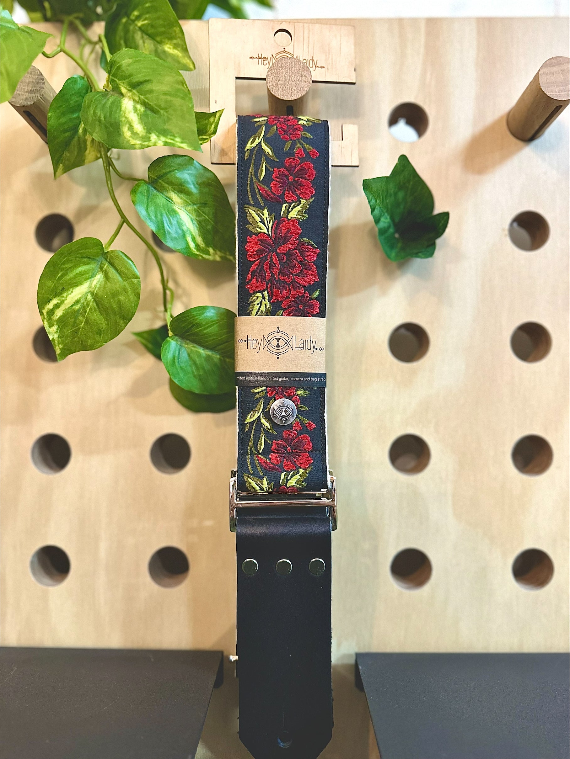 Hey Laidy | Rose Garden | Premium Guitar Strap | Australian Made
