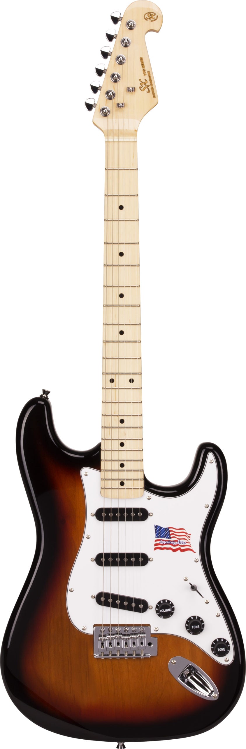 SX | ALD2TS | Ash Series Electric Guitar | 3 tone sunburst