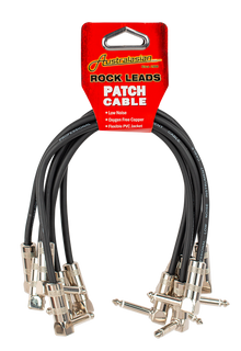  Australasian | AMS630 | 1 ft OFC Patch Cables - Pack Of 6 | Black