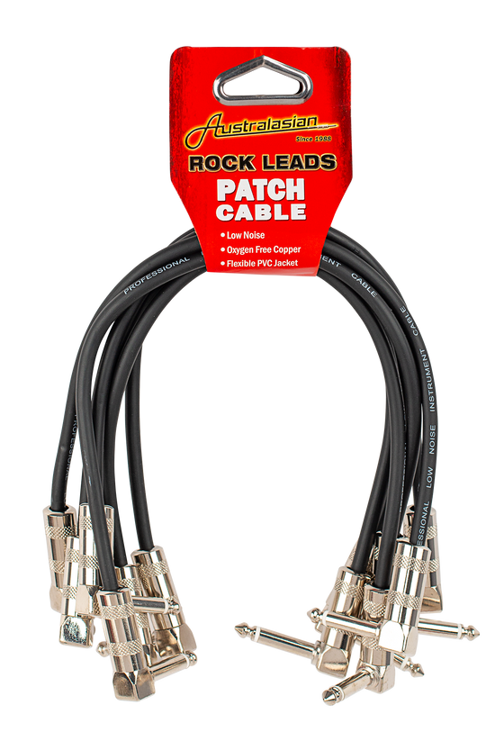 Australasian | AMS630 | 1 ft OFC Patch Cables - Pack Of 6 | Black