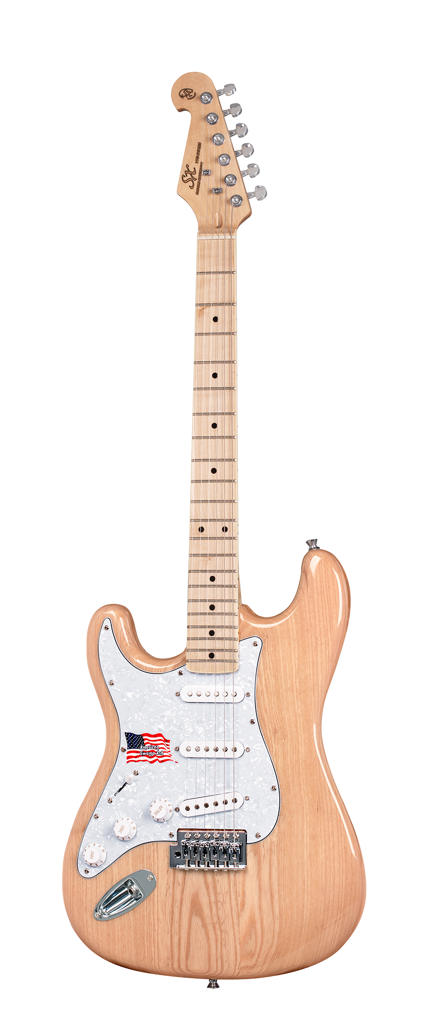 SX | ASH2MLH | Left hand vintage style electric guitar  | Natural