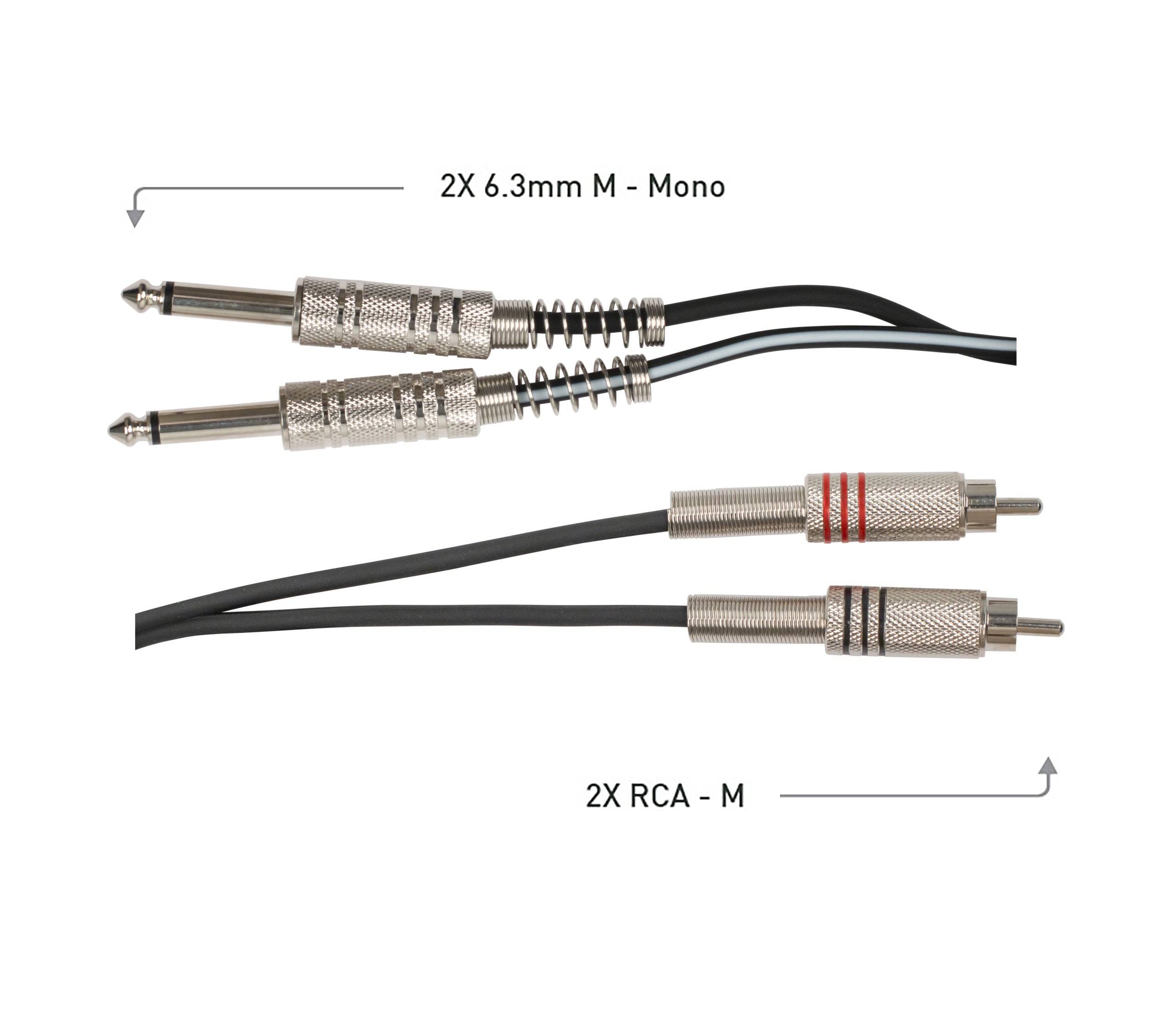 Australasian | ASR6 | 6 ft Audio Cable | Black