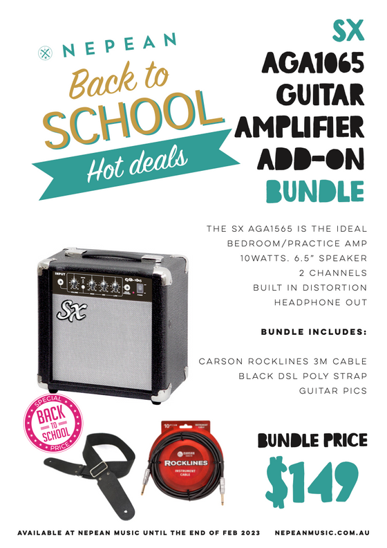 SX Electric Guitar Add-On Bundle | Just add Guitar!