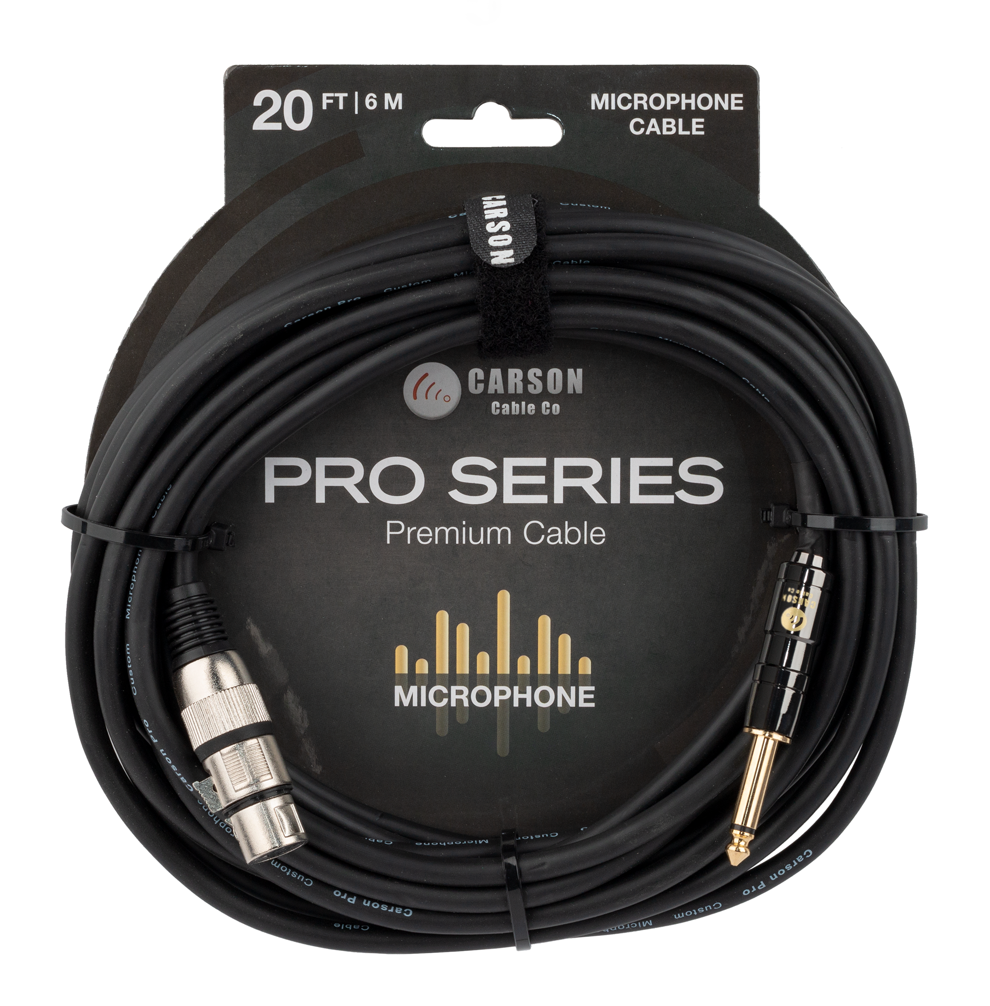 Carson | CAM20H | 20 ft Microphone Cable | Black