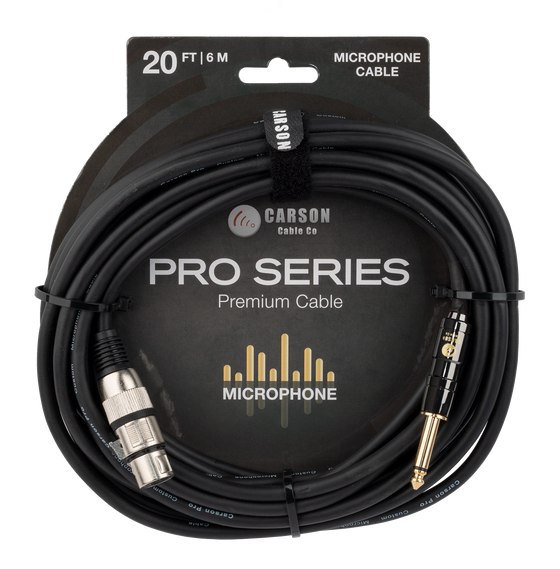 Carson | CAM20H | 20 ft Microphone Cable | Black