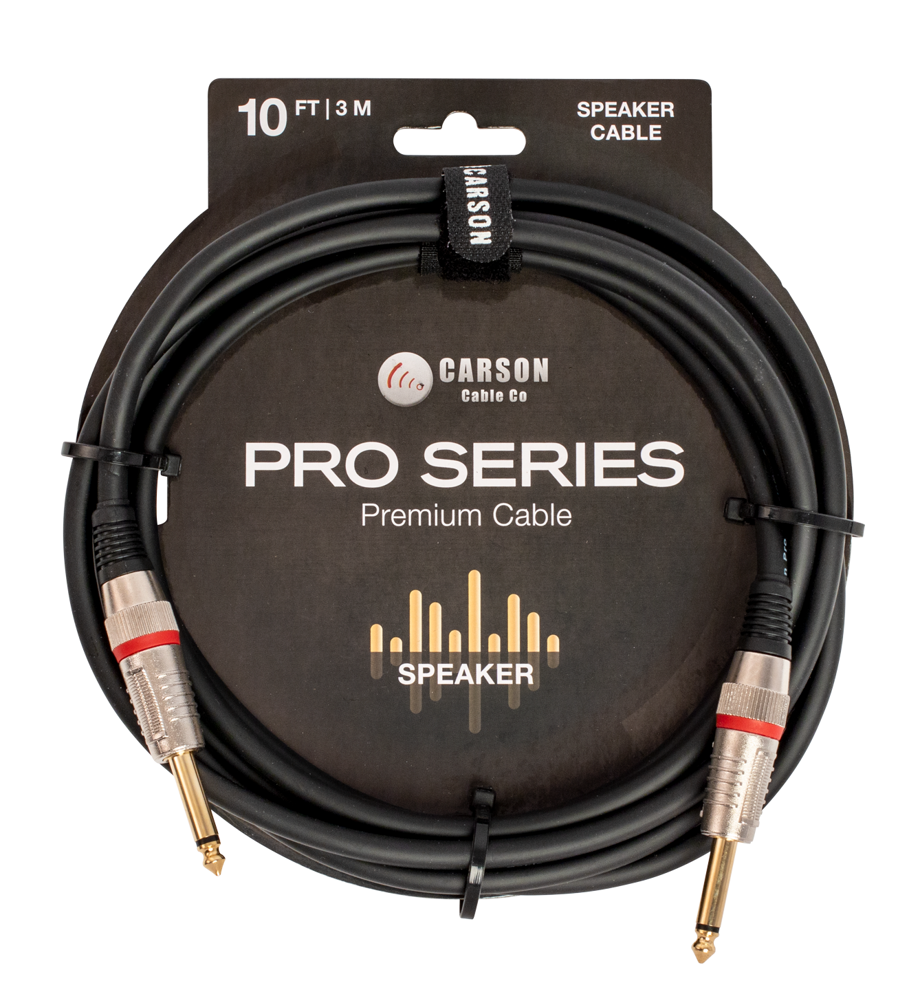 Carson | CSH10 | 10 ft Speaker Cable | Black