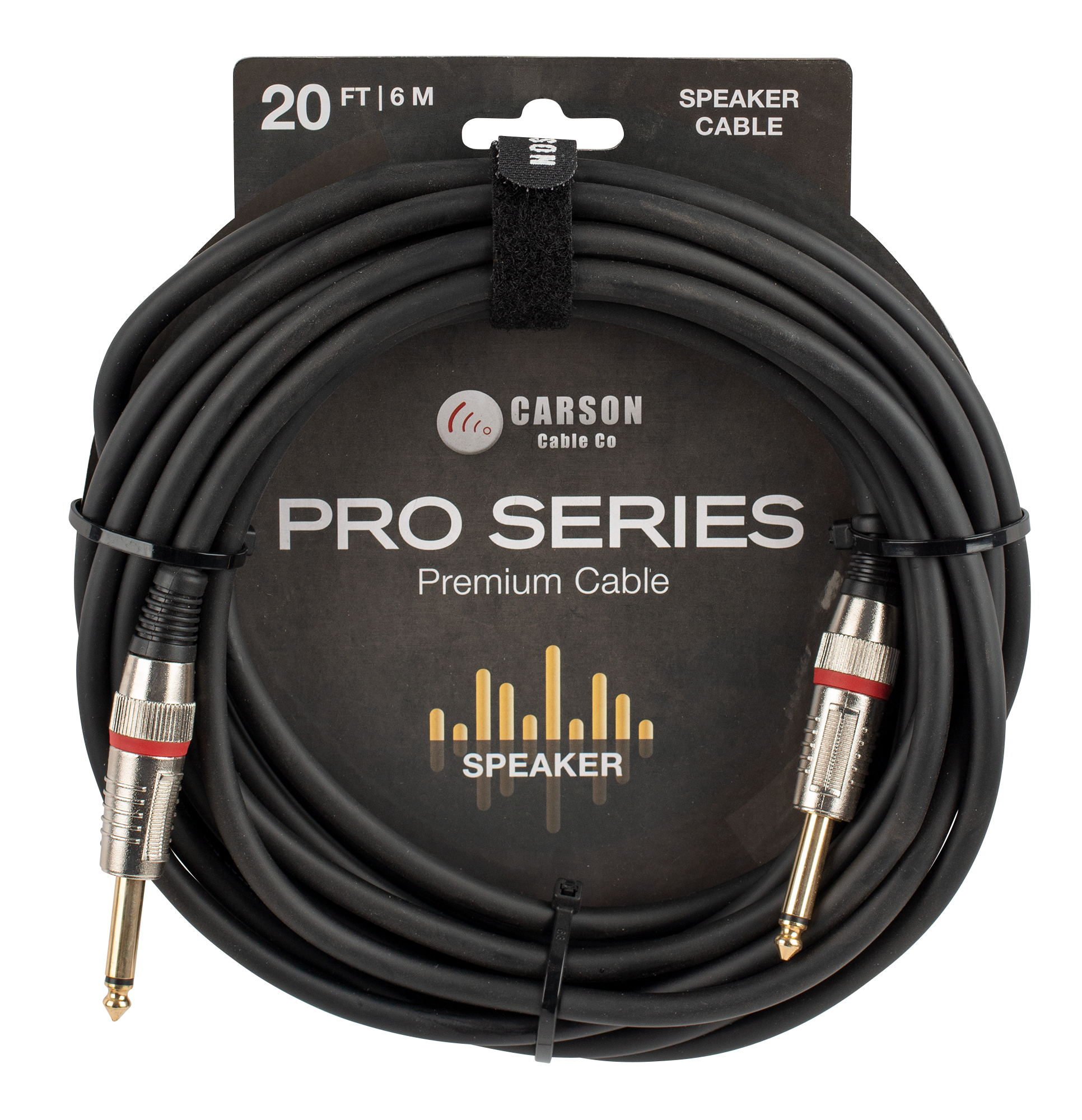 Carson | CSH20 | 20 ft Speaker Cable | Black