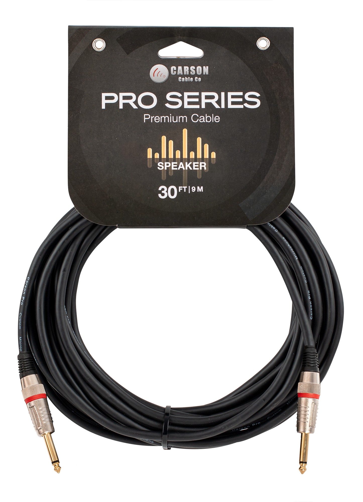 Carson | CSH30 | 30 ft Speaker Cable | Black