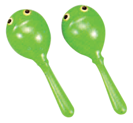 CPK | ED446 | Frog Maracas | Green