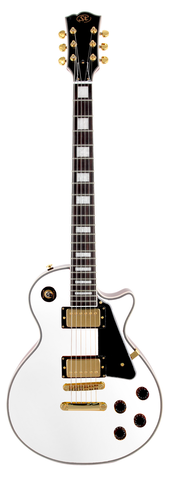 SX | EH3WT | Deluxe LP Style Electric Guitar | White