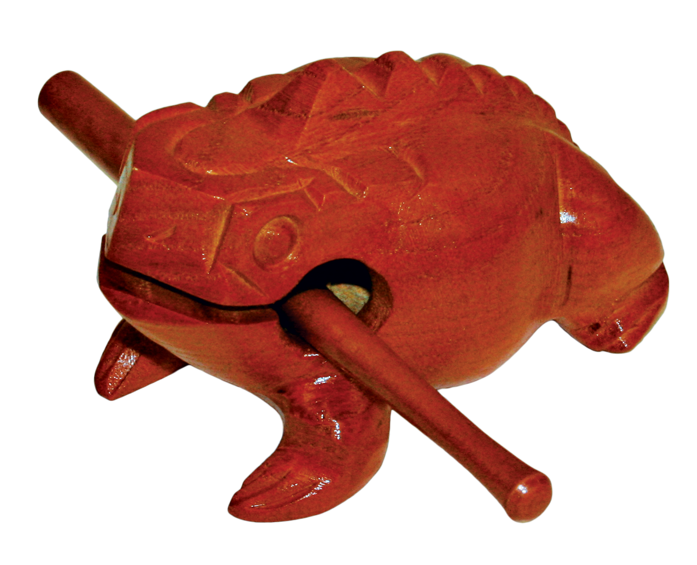 Mano Percussion | EM337L | Guiro Tone Frog | Brown