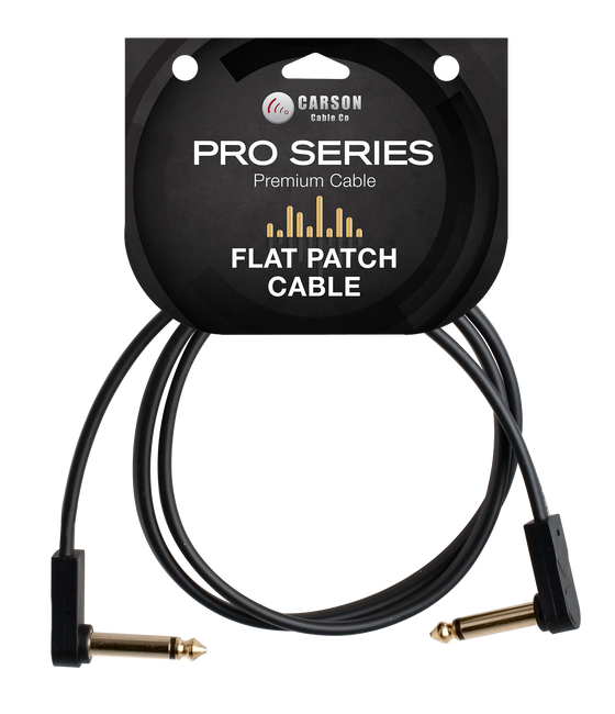 Carson | FLAT3 | 3 ft Flat Patch Cable | Black