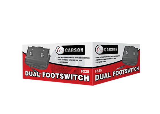 Carson | FS25 | Double Footswitch | Black