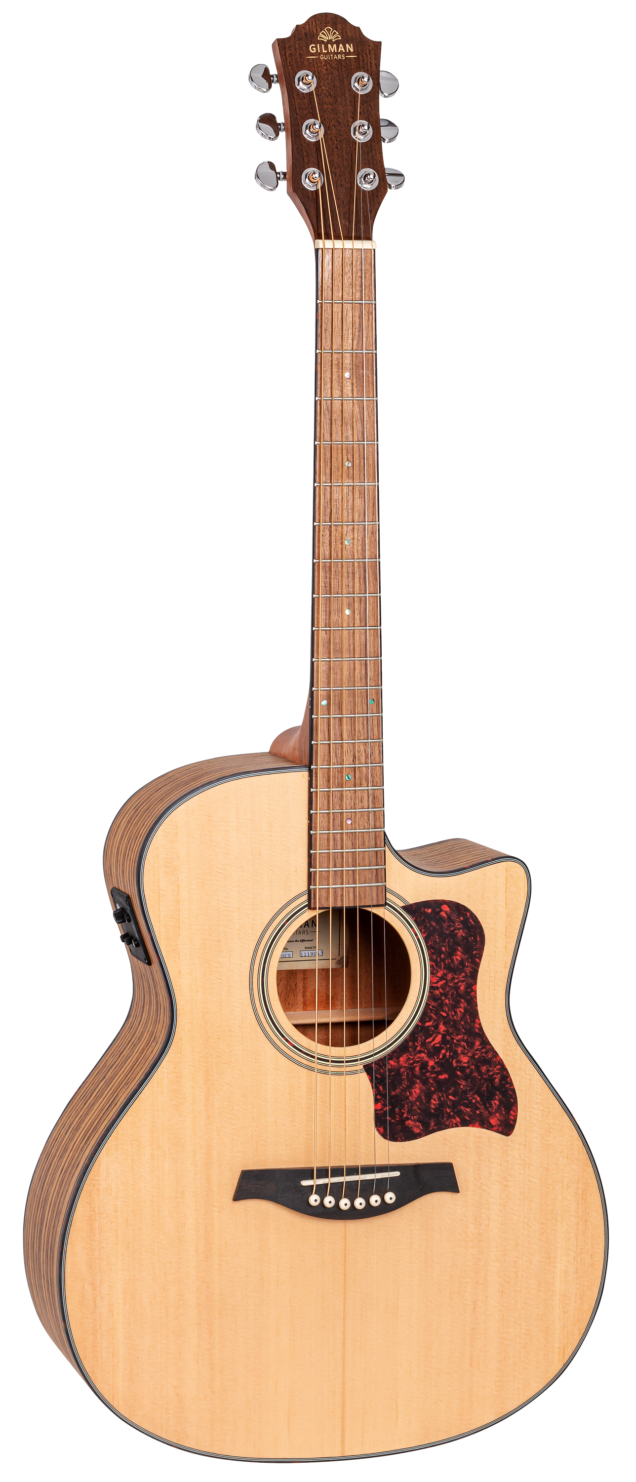 Gilman | GOM10CE | Orchestra Electric/Acoustic Guitar | Natural Satin