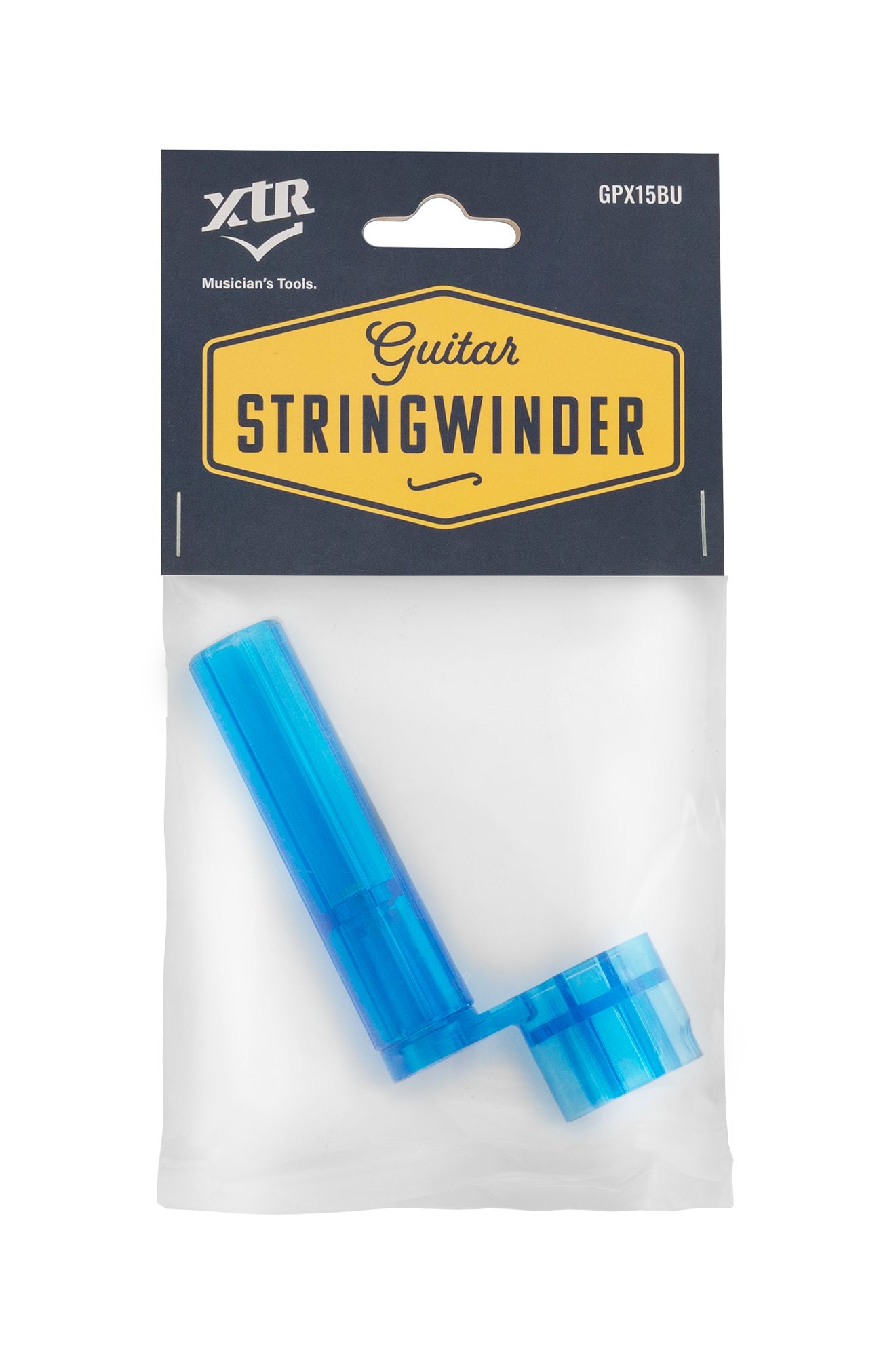 XTR | GPX15BU | Plastic Stringwinder. | Transparent blue